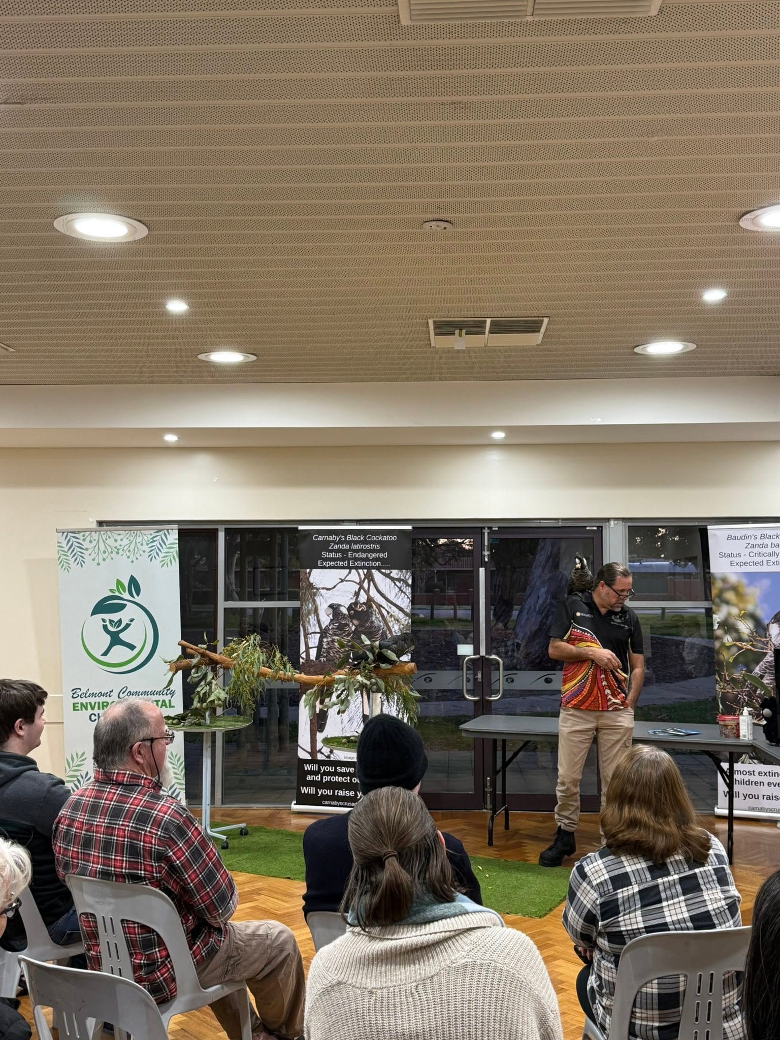 Attendees listening at a Go Nuts community workshop